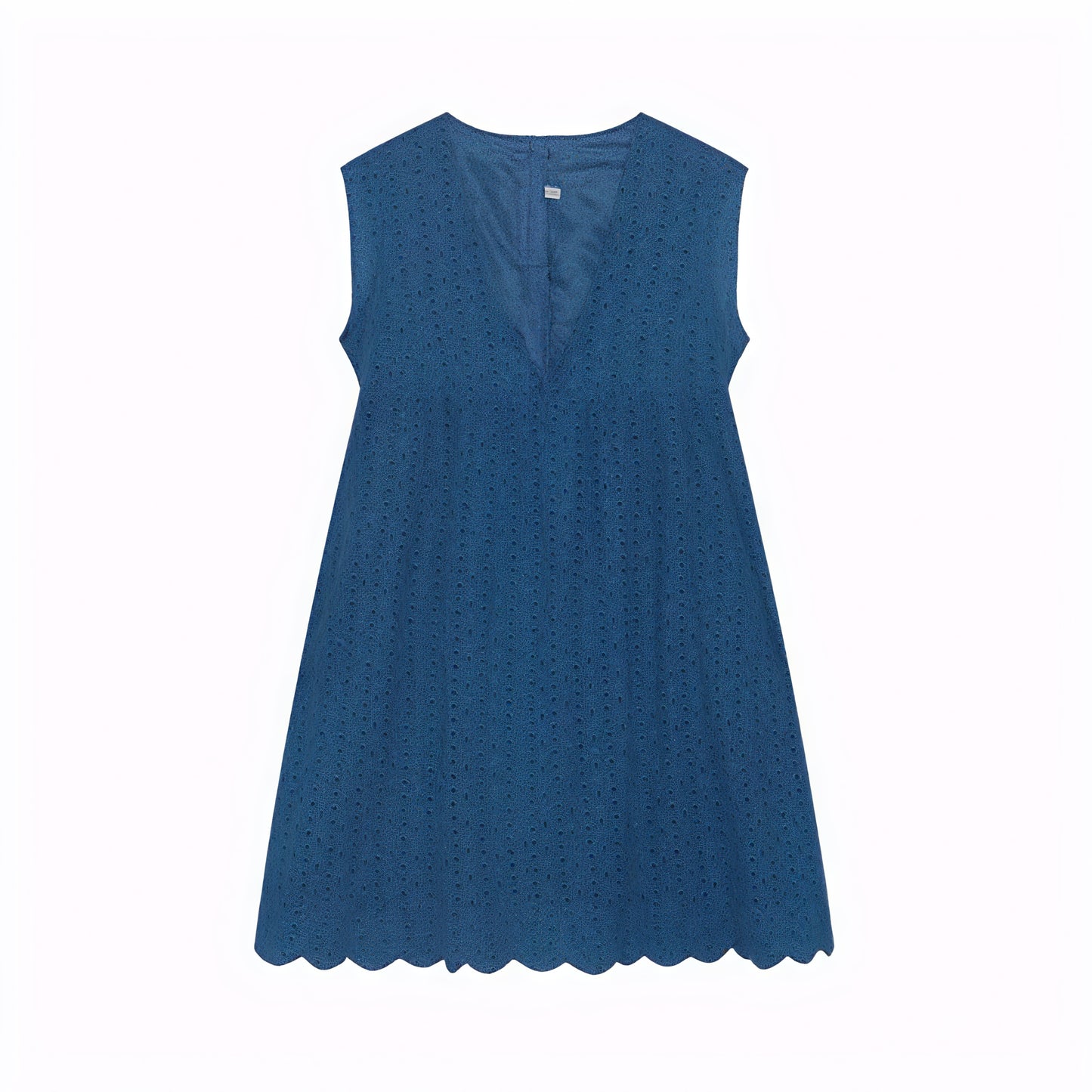 Vestido Perforado Mujer Escote V Bajo Ondulado Sin Mangas Transpirable Verano Elegante-81587-a0b9c8d6-b457-4319-9c53-3303db5ede7b
