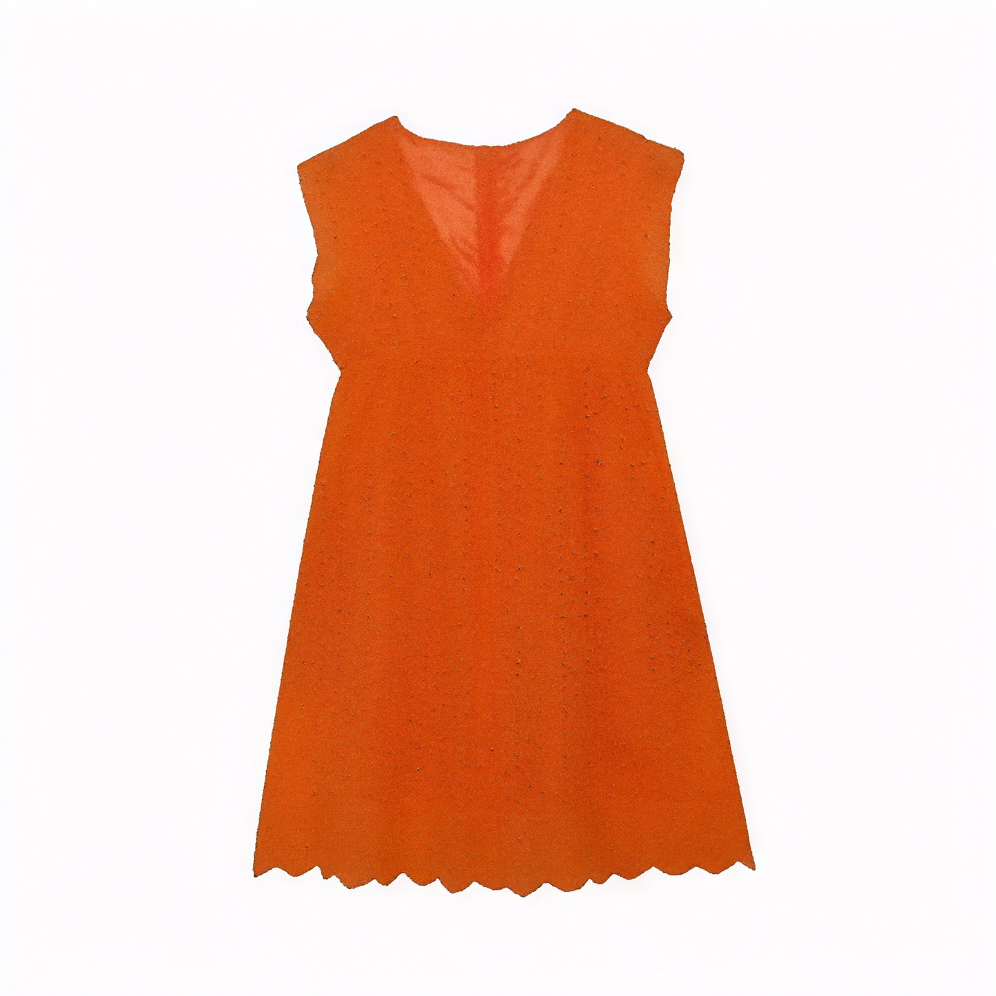 Vestido Perforado Mujer Escote V Bajo Ondulado Sin Mangas Transpirable Verano Elegante-81587-75e17fb2-c2bd-4f34-918f-53500a9e20da