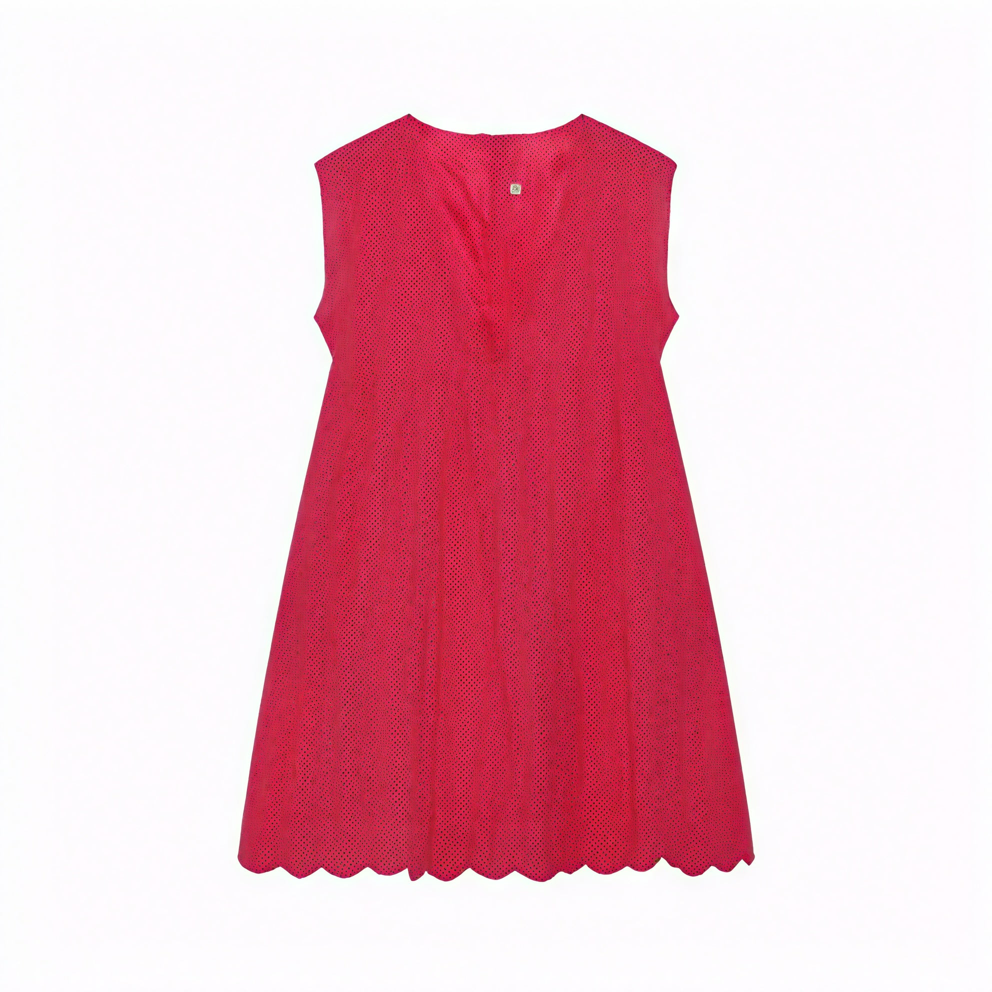 Vestido Perforado Mujer Escote V Bajo Ondulado Sin Mangas Transpirable Verano Elegante-81587-0bc1d5f2-4369-47c5-ba13-095e732b81a6