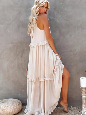 Vestido Maxi Halter con Volantes, Diseño Fluido y Tejido Ligero para Verano Casual y Elegancia Despreocupada-81649-7c2082db-b5b9-4f9c-8e84-e0d567c62d43