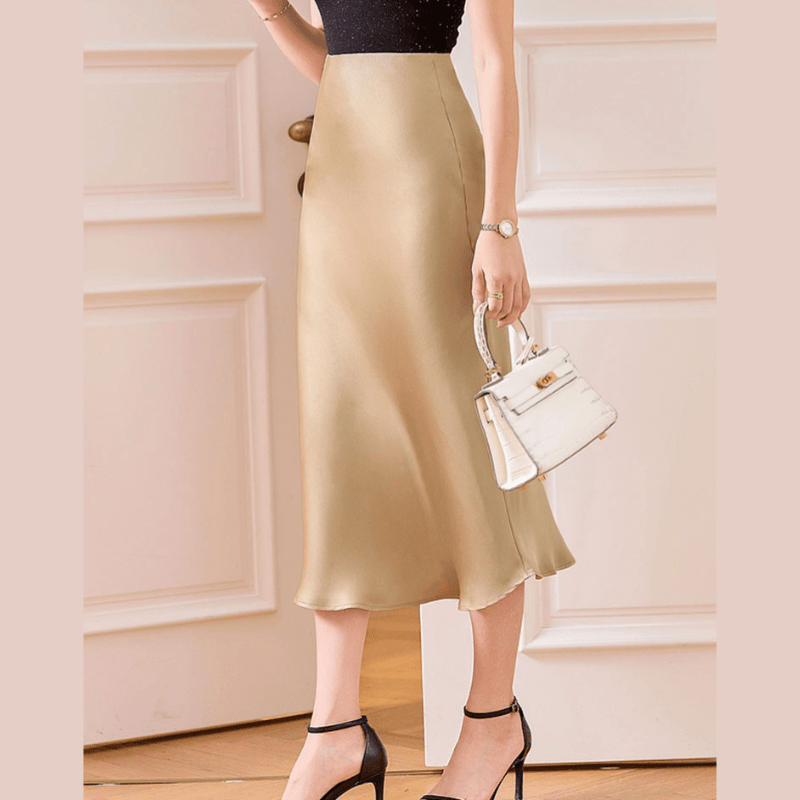 Falda Midi Elegante y Sofisticada