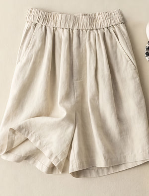 Shorts Fluidos de Cintura Alta