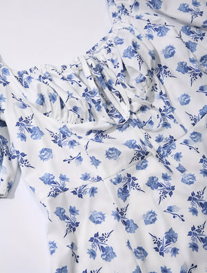 Vestido Floral de Verano con Escote Cuadrado, Mangas Abullonadas y Abertura Alta – Estilo Femenino y Romántico-82654-d90599f4-cc87-4652-8f64-ad2a7d636621