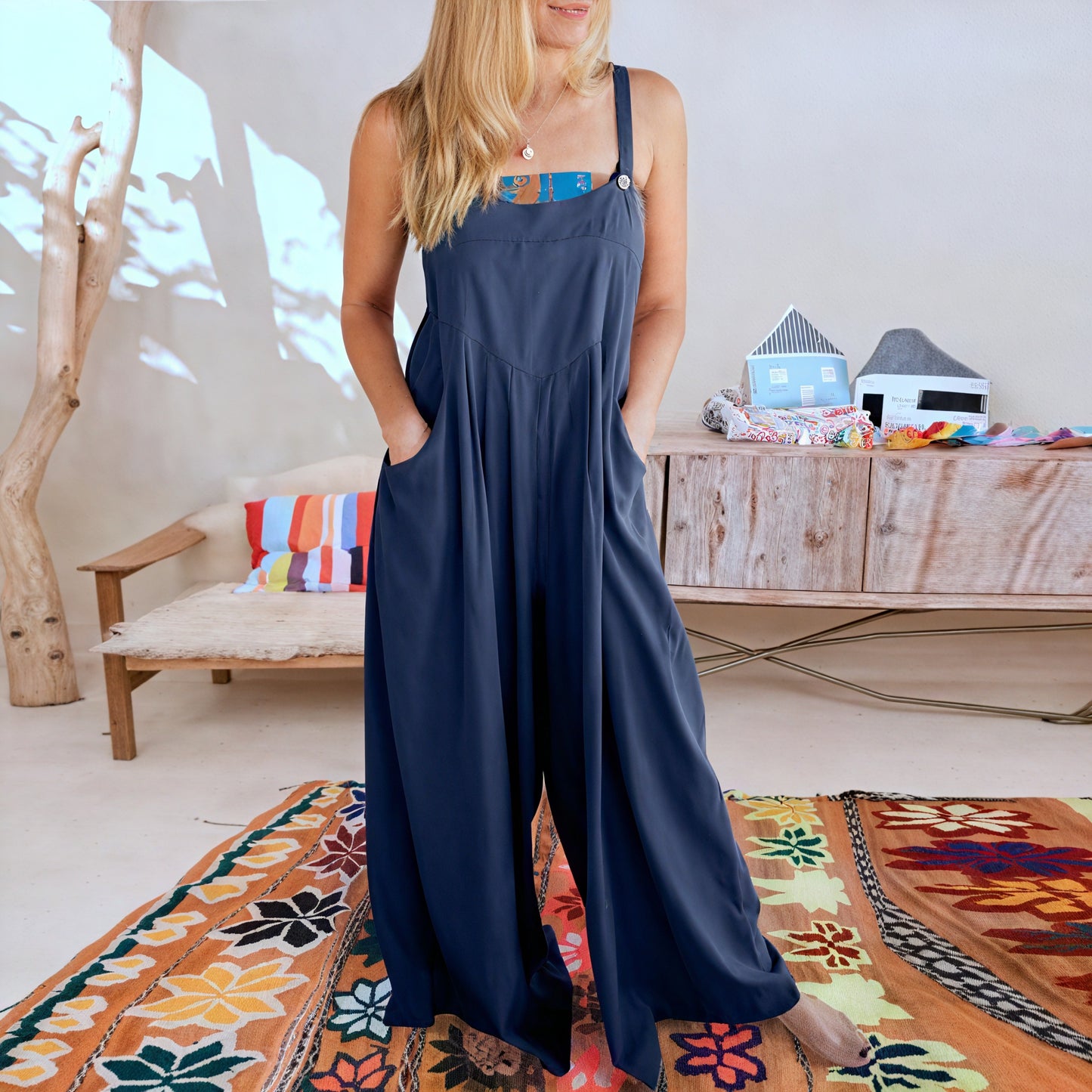Prenda Fluida con Detalles Buttoned