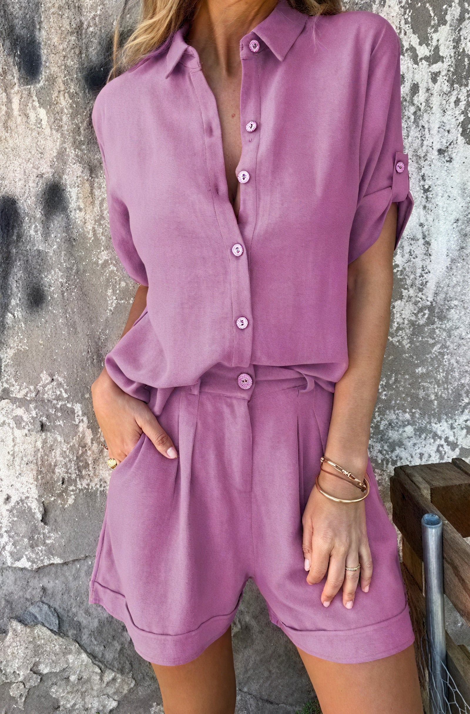 Conjunto de Dos Piezas: Sofisticación Relajada