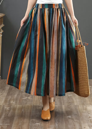 Falda Rayas Verticales: Estilo Bohemio Sofisticado
