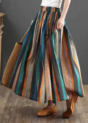 Falda Rayas Verticales: Estilo Bohemio Sofisticado