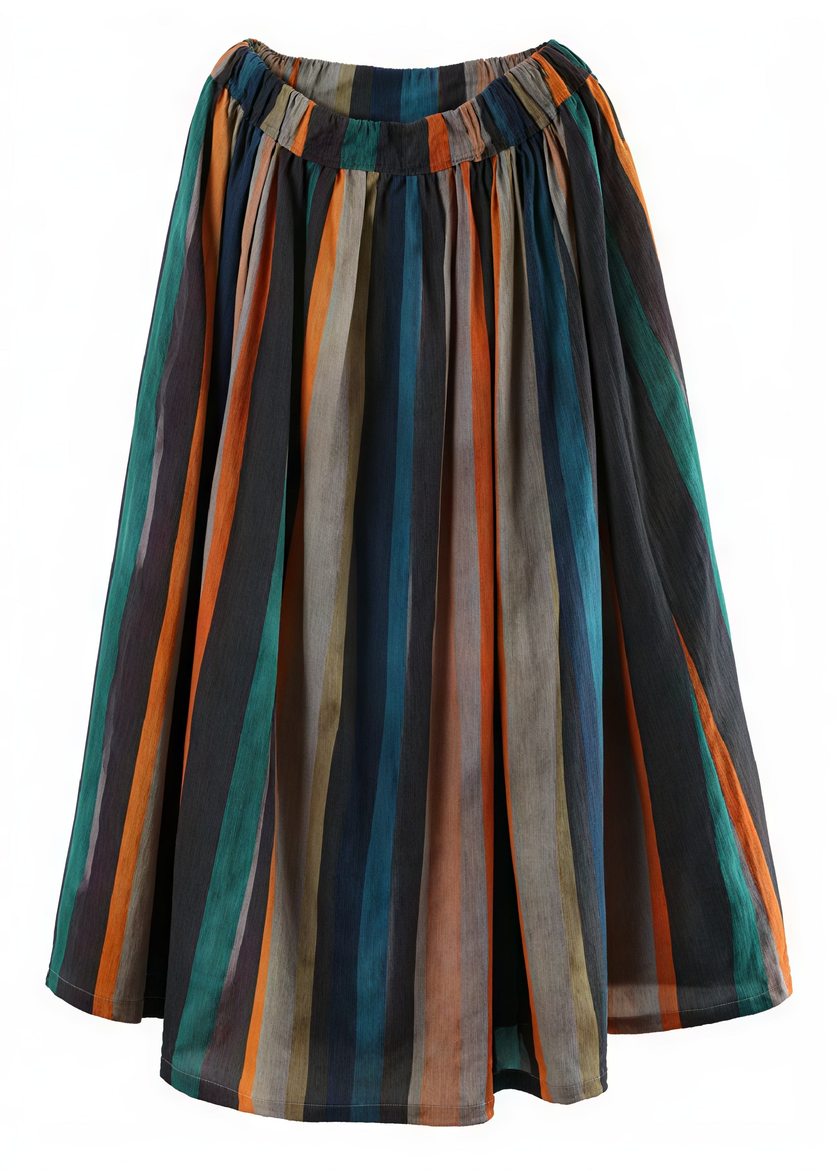 Falda Rayas Verticales: Estilo Bohemio Sofisticado