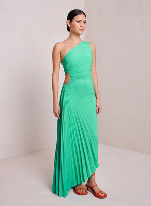 Vestido de Mujer Hombro Único Plisado Dobladillo Asimétrico, Estilo Elegante-83236-7b2101ea-9ee6-45e6-acd7-31d880f760c3