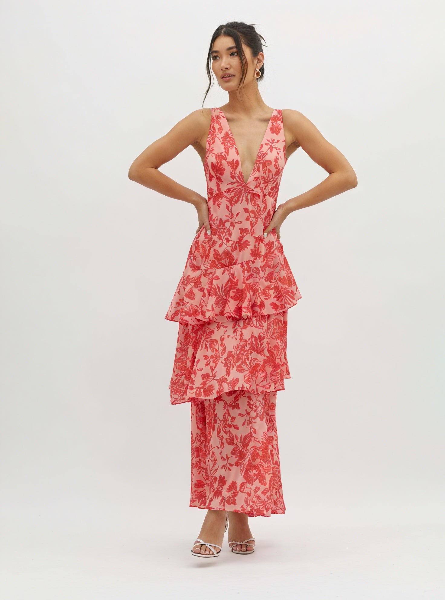 Vela Official Vestido Mujer Escote V Floral – Falda de Volantes Fluida Ligera-83283-8dd89e02-d233-41f6-9a78-9c9d7d8fbe8c