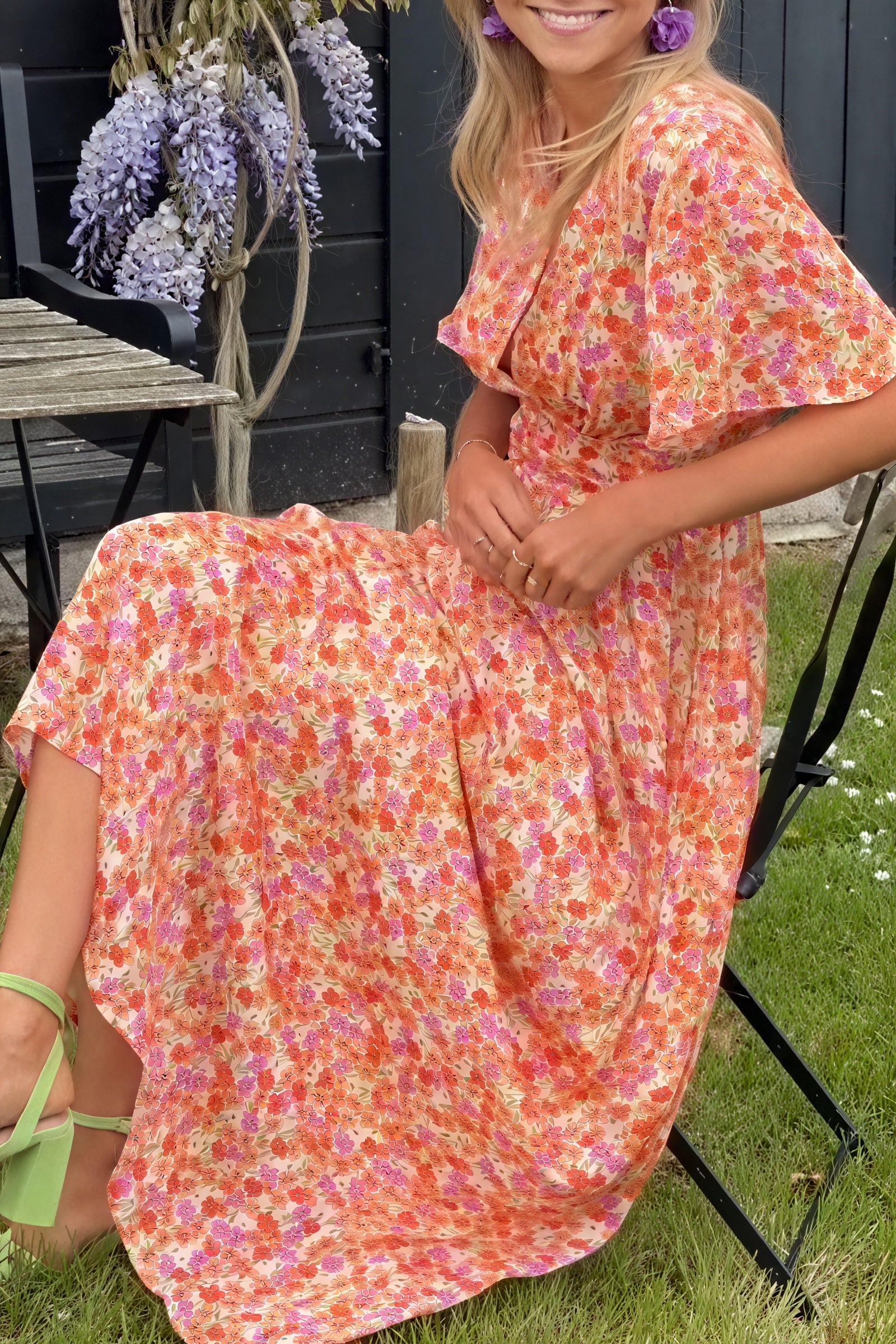 Vela Official Vestido Floral Mujer – Escote V, Falda Plisada Fluida-83290-a8f6219a-aa23-403c-ac69-8b87ec39a0df