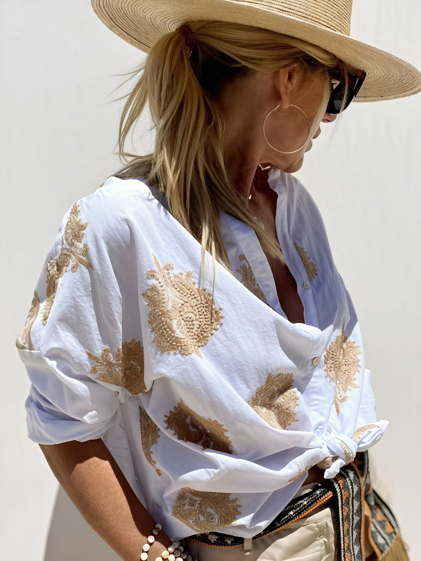 Blusa Abotonada para Mujer – Bordada, Lazo Delantero, Estilo Casual, Vela Official-83310-8f5514d9-3191-4eb2-8262-6bcda28b3f79