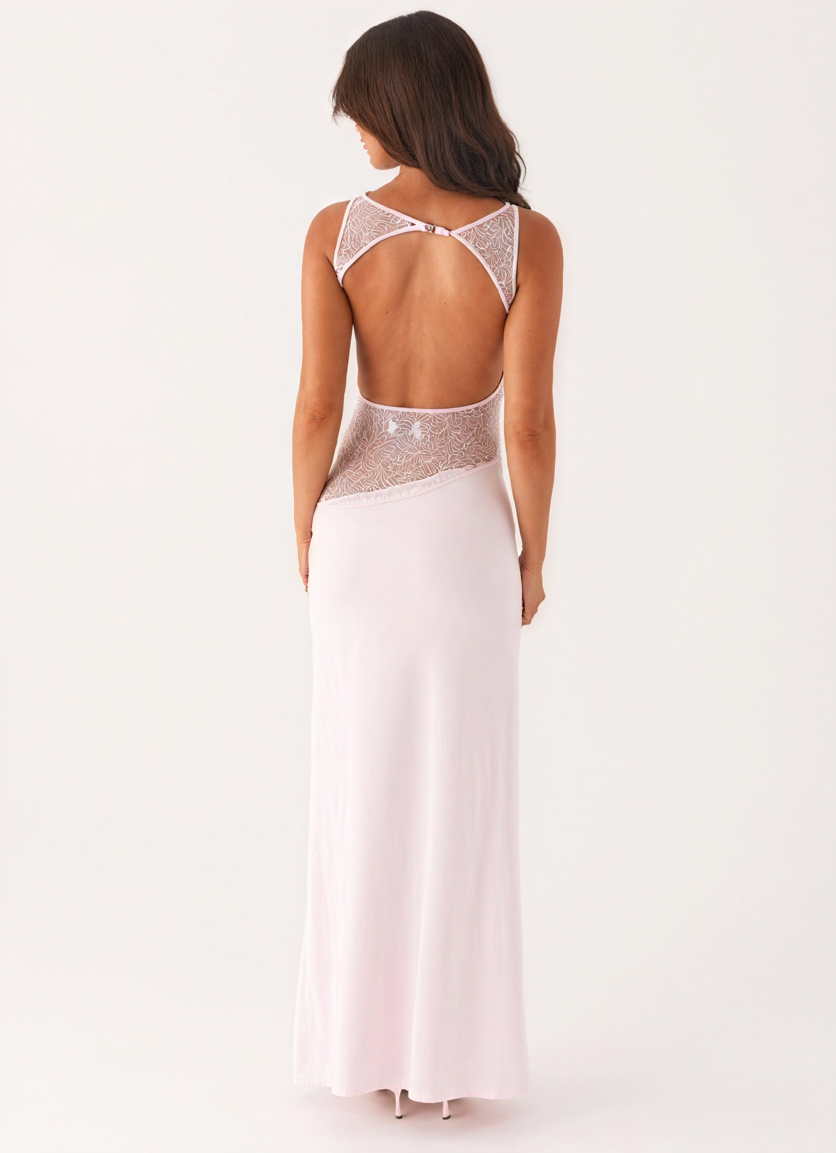 Vestido Maxi Sin Mangas para Mujer – Panel de Encaje Elegante, Estilo Formal-83478-b452231f-7f30-45fb-b826-9986e8f14e3d