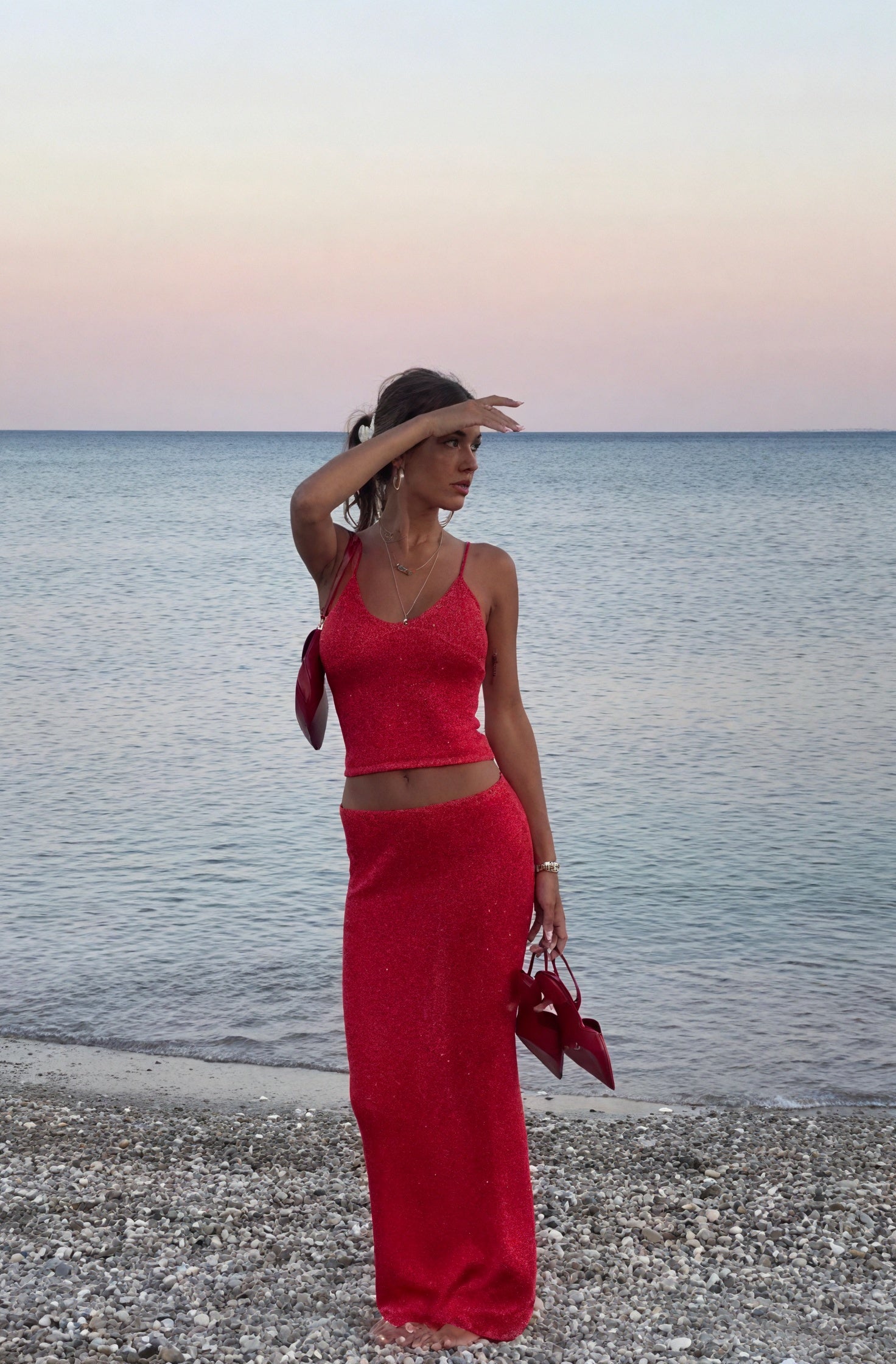 Conjunto Dos Piezas Mujer – Top Tirantes, Falda Maxi Brillante-83554-6dd4513b-bd1b-437c-a927-358d8fc3808c