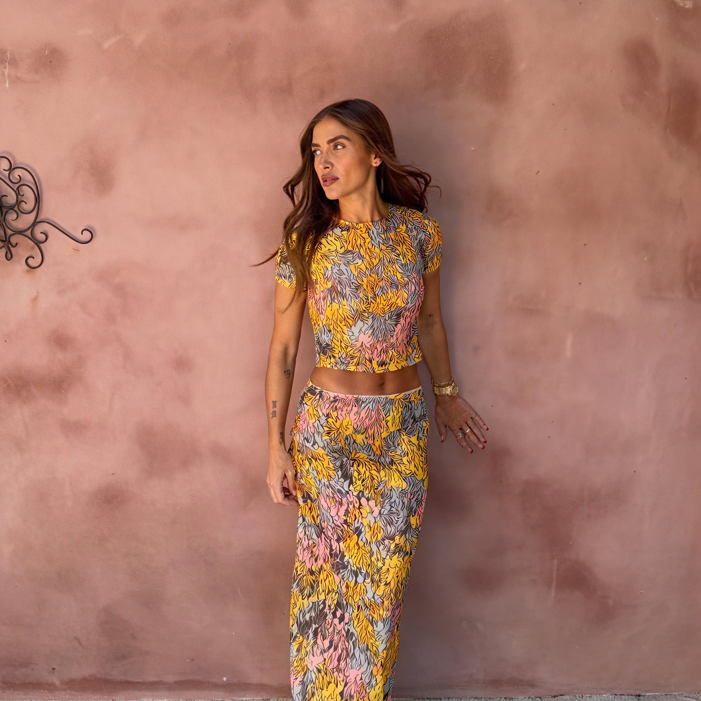 Conjunto Dos Piezas Mujer – Estampado Floral Falda Maxi y Top Corto-83559-49b90ac5-0c56-401d-98f2-bfe6d6df0840