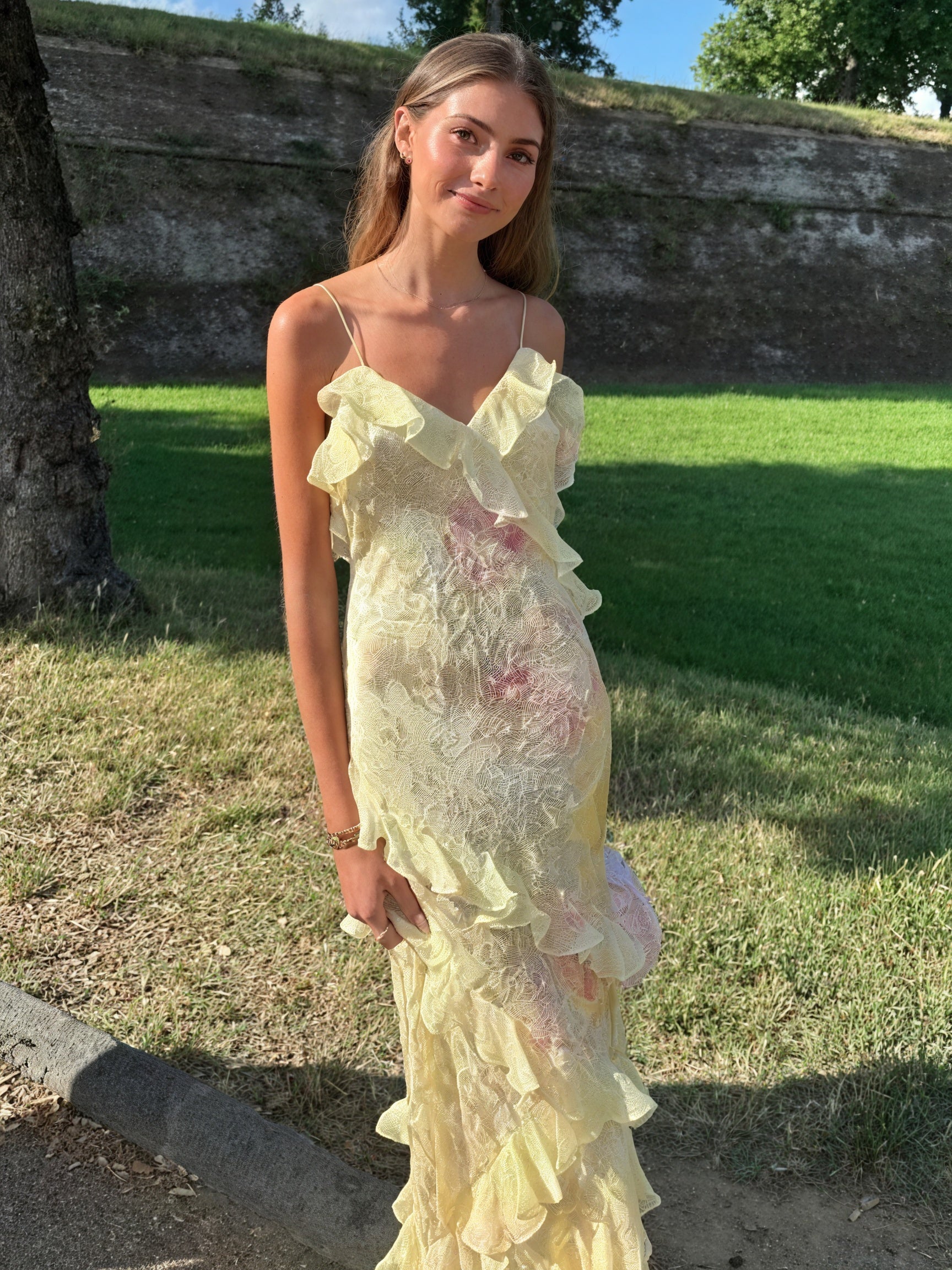 Vestido Sin Mangas Floral con Volantes y Tirantes Finos para Mujer, Vela Official-83560-8fdcdb41-8750-49e2-8b30-962ff99ad287