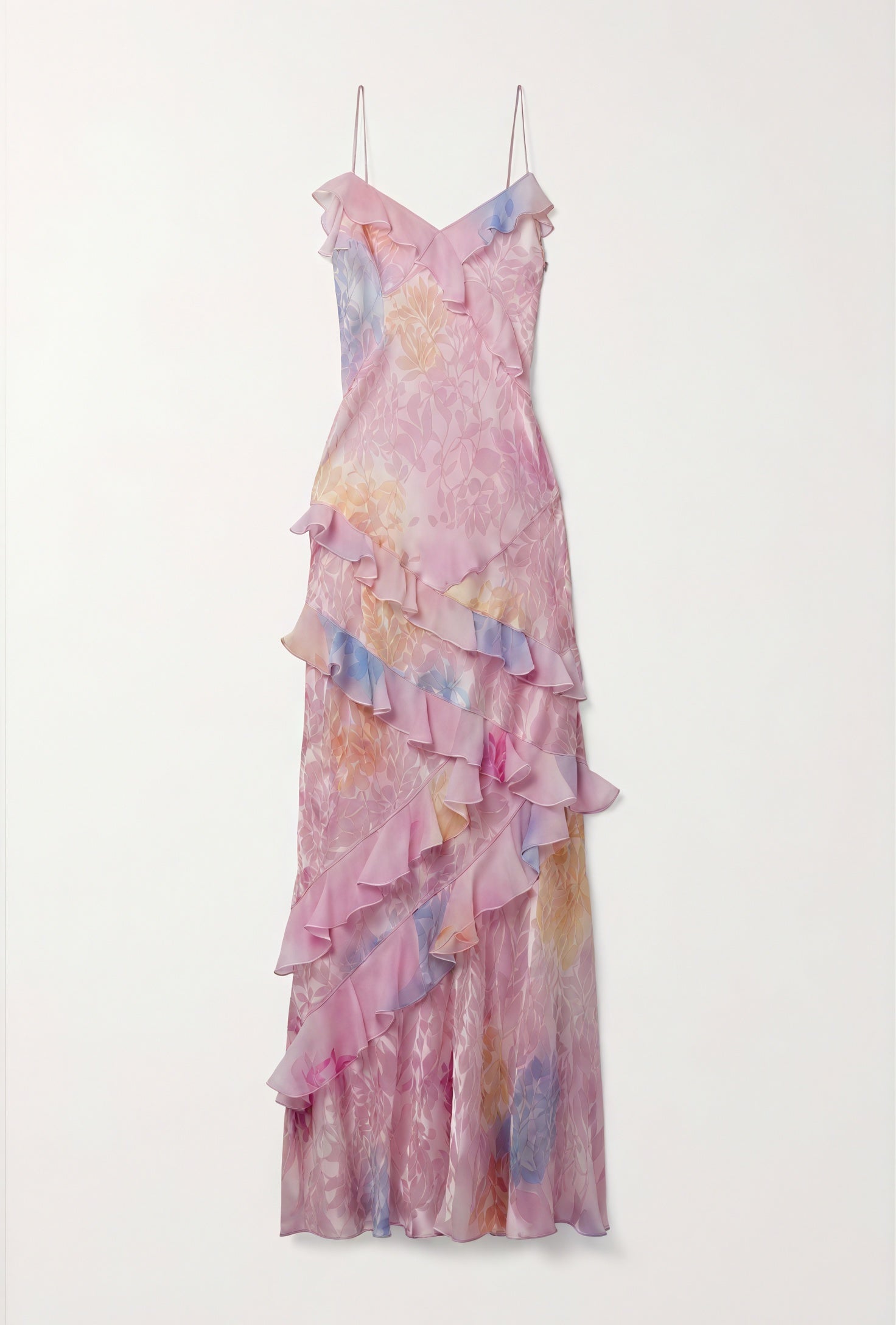 Vestido Sin Mangas Floral con Volantes y Tirantes Finos para Mujer, Vela Official-83560-3a5b9b60-9bc7-45fa-a4ef-caae3da8a61a