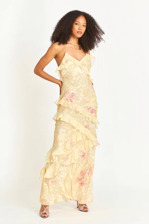 Vestido Sin Mangas Floral con Volantes y Tirantes Finos para Mujer, Vela Official-83560-4e7f63e3-4921-4f8e-a8b4-ecff34999efe
