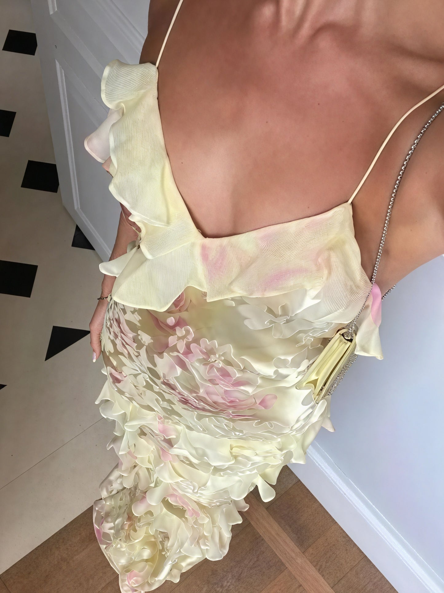 Vestido Sin Mangas Floral con Volantes y Tirantes Finos para Mujer, Vela Official-83560-9cd69b4c-5a35-48ea-af2f-ad3bb5c0905d