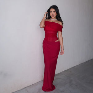 Vestido Largo Mujer Hombros Descubiertos con Abertura en Cintura Elegante Noche-83596-e781d9a5-6f10-4f8c-bb83-5b39f496cfec