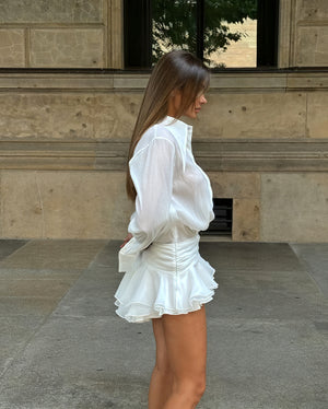 Vestido Largo Abotonado Blanco con Manga Larga para Mujer, Estilo Elegante-83661-6b47b93c-dd64-4447-aa4b-eb3a5cbe9438