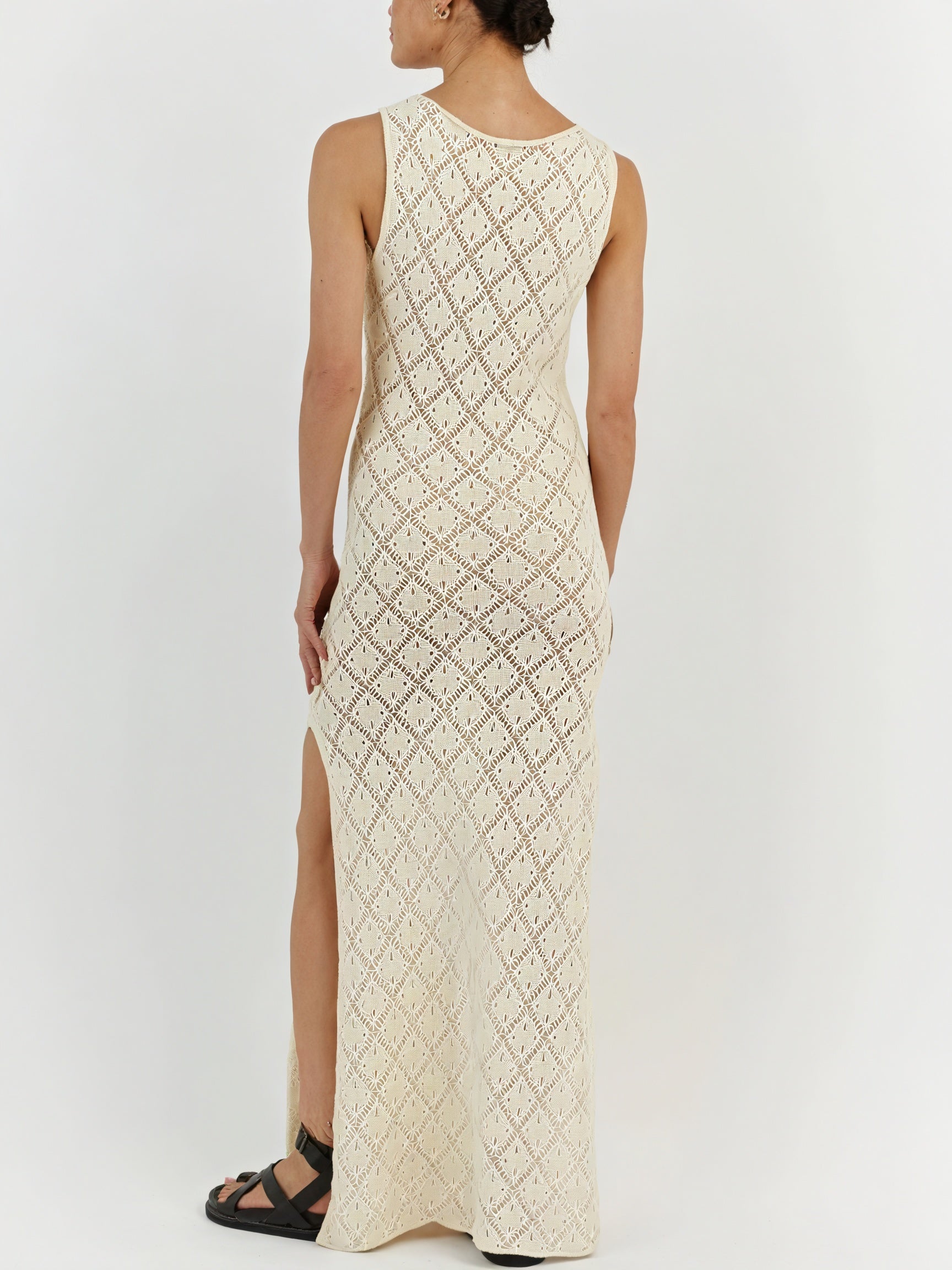 Vestido Maxi de Punto Calado Sin Mangas para Mujer - Estilo Veraniego Casual-83712-05b7fa5f-addc-4a43-b0e5-c16204c9f6ac