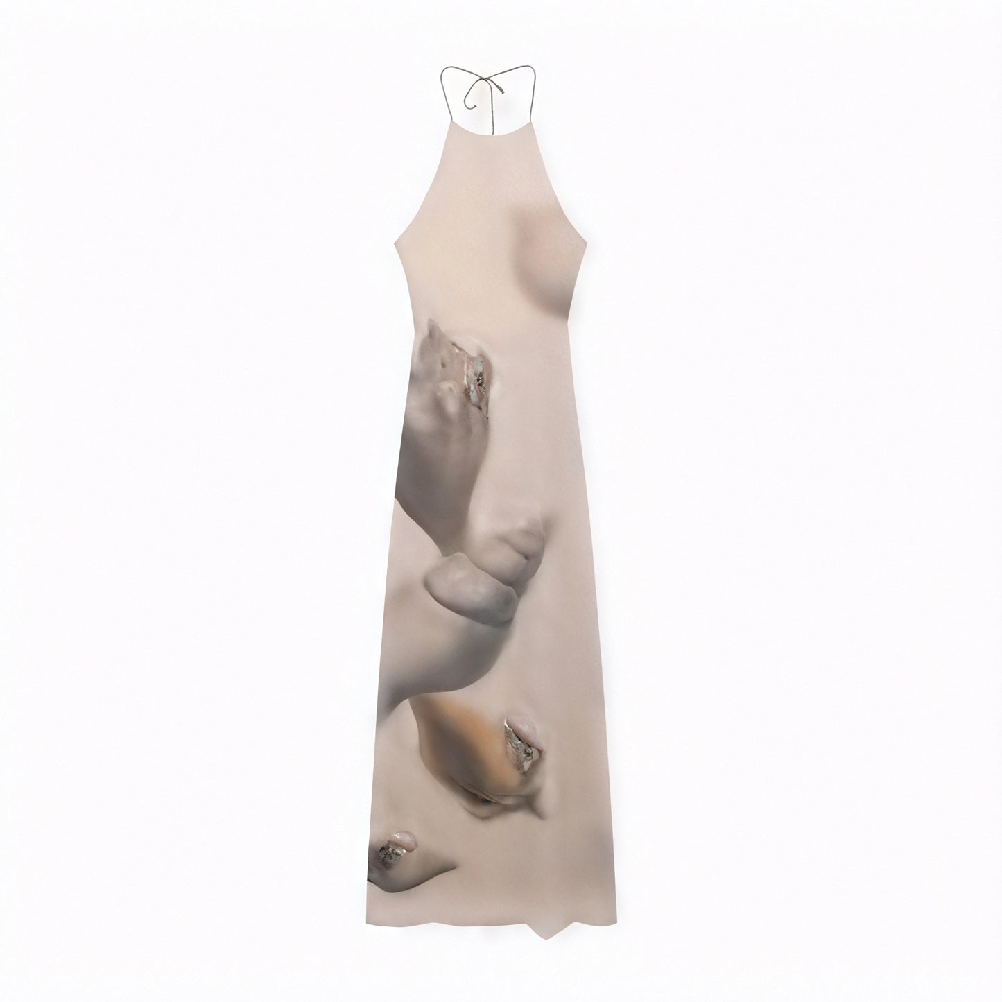 Vestido Maxi Halter para Mujer – Estampado Único, Tejido Texturizado Ligero, Vela Official-83816-2245765d-8d8f-4d4e-a3d0-03e36bb86a75