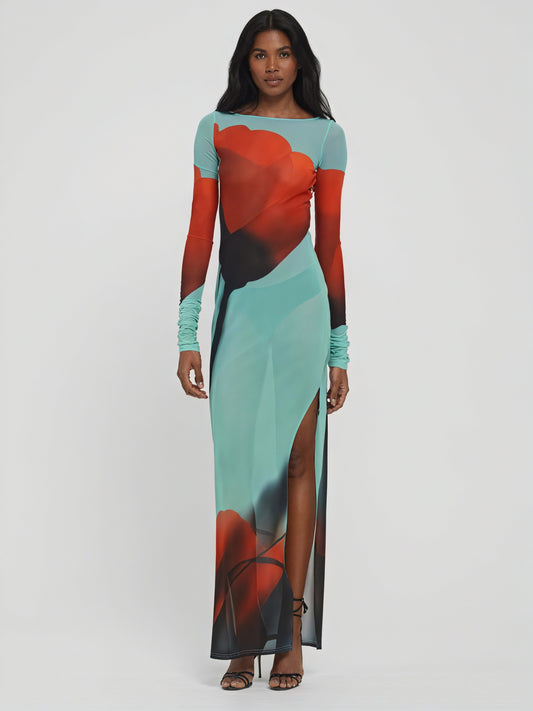 Vestido Maxi Manga Larga para Mujer – Estampado Vibrante, Largo al Suelo, Vela Official-83850-7272b764-e785-44ad-9afa-d4bb447c62c9