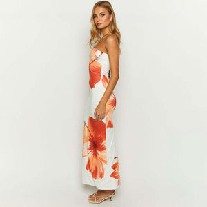 Vestido Maxi Strapless para Mujer – Estampado Floral Único, Vela Official-83497-8bd39f41-7b3b-4c31-b372-61c4b65cce48