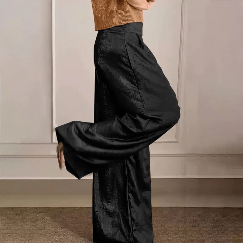 Pantalones Elegantes de Pierna Ancha
