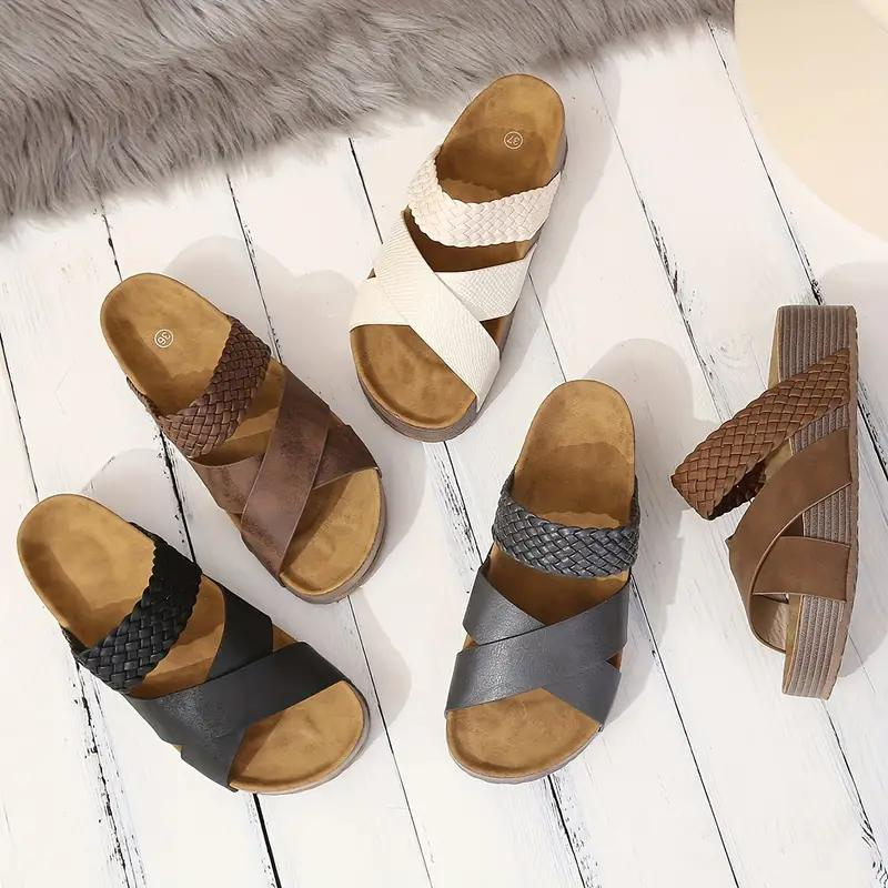 Sandalias Plataforma Tejidas