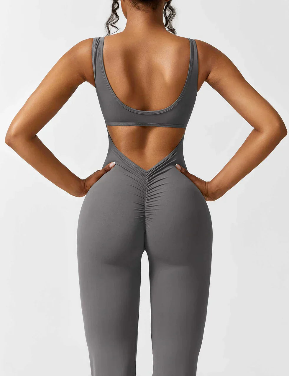 Mono Ajustado Sin Mangas para Mujer – Espalda Abierta, Pierna Acampanada, Elástico-83507-92bba680-27d4-47cd-9334-48c35759be1a