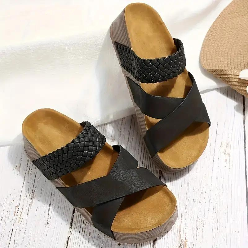Sandalias Plataforma Tejidas