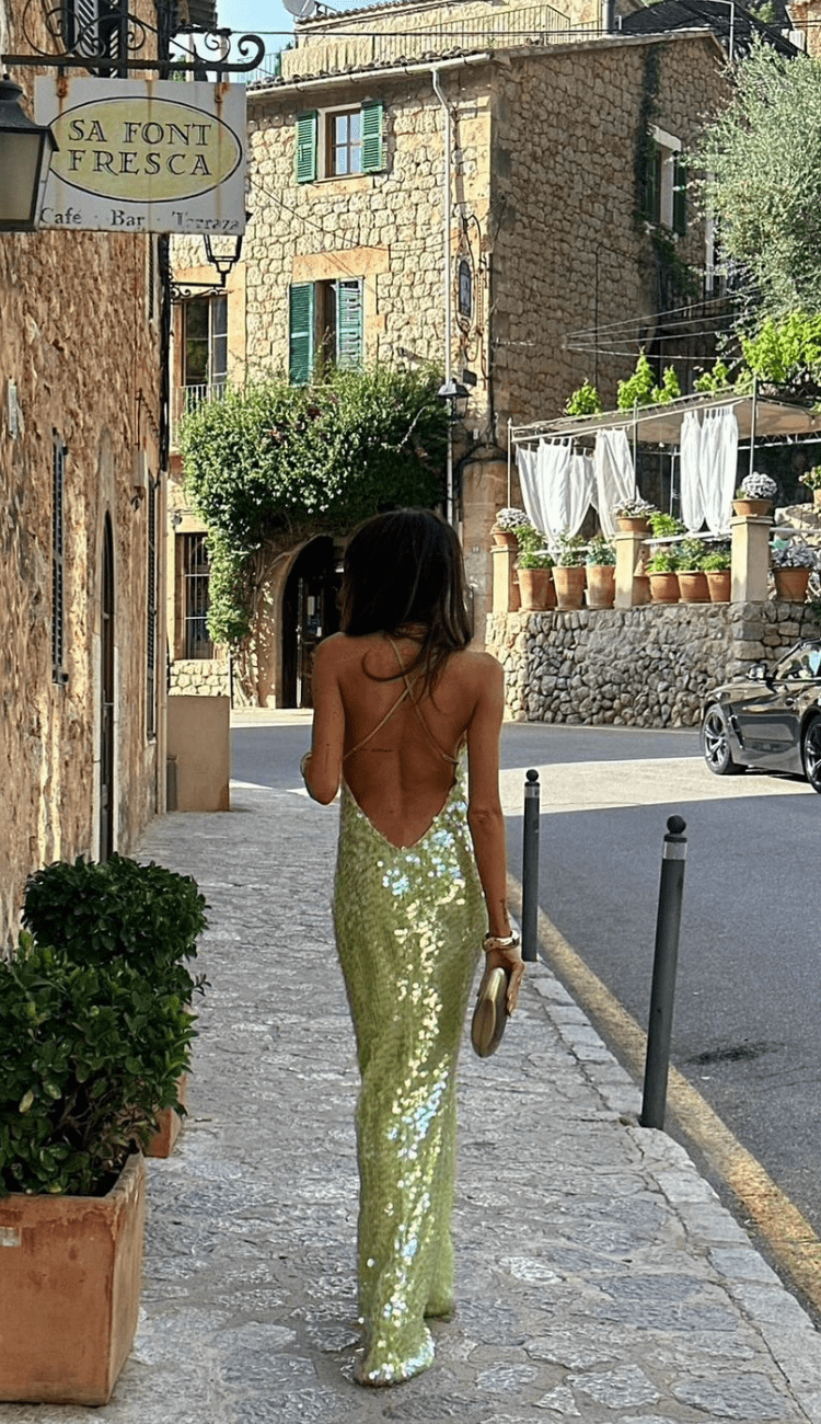 Vela Official Women's Maxi Dress – Sequin Embellished, Spaghetti Straps-83278-940b4118-5a3a-475f-aa60-53e5016d58c2