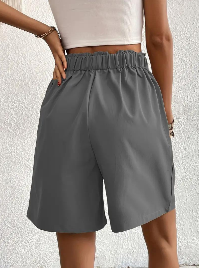 Shorts de Mujer de Tiro Alto Plisados-82558-945c1670-2a86-48af-a96f-14598114cc85