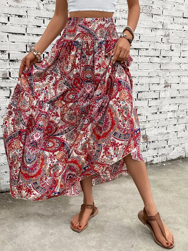 Falda Fluida Estampada