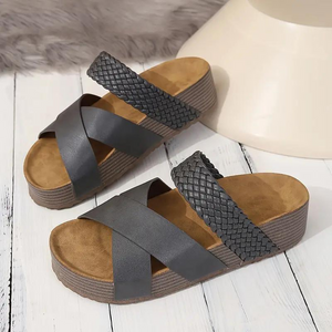 Sandalias Plataforma Tejidas