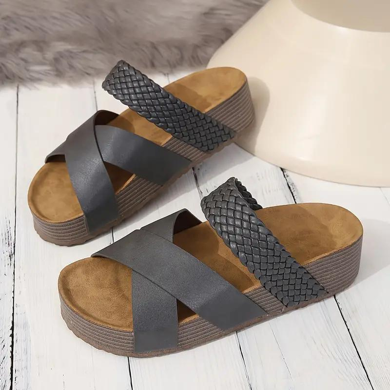 Sandalias Plataforma Tejidas