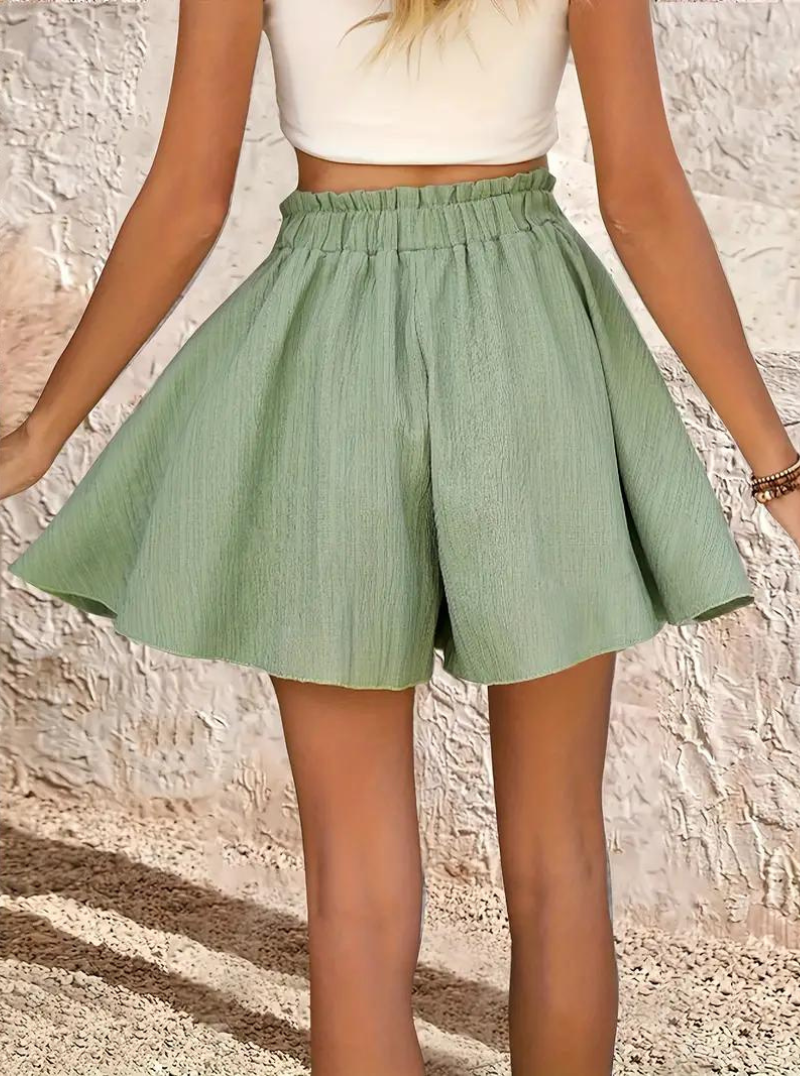 Shorts Fluidos de Cintura Alta
