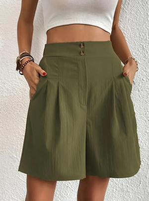 Shorts de Mujer de Tiro Alto Plisados-82558-a1c6c5da-7937-4ad2-9d8a-16448fa8fe16
