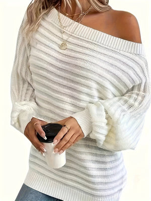 Vestido Mujer Punto Acanalado Hombros Descubiertos Manga Larga-74368-a3f6ee0d-02a2-4fbf-833e-6cc998dac49d
