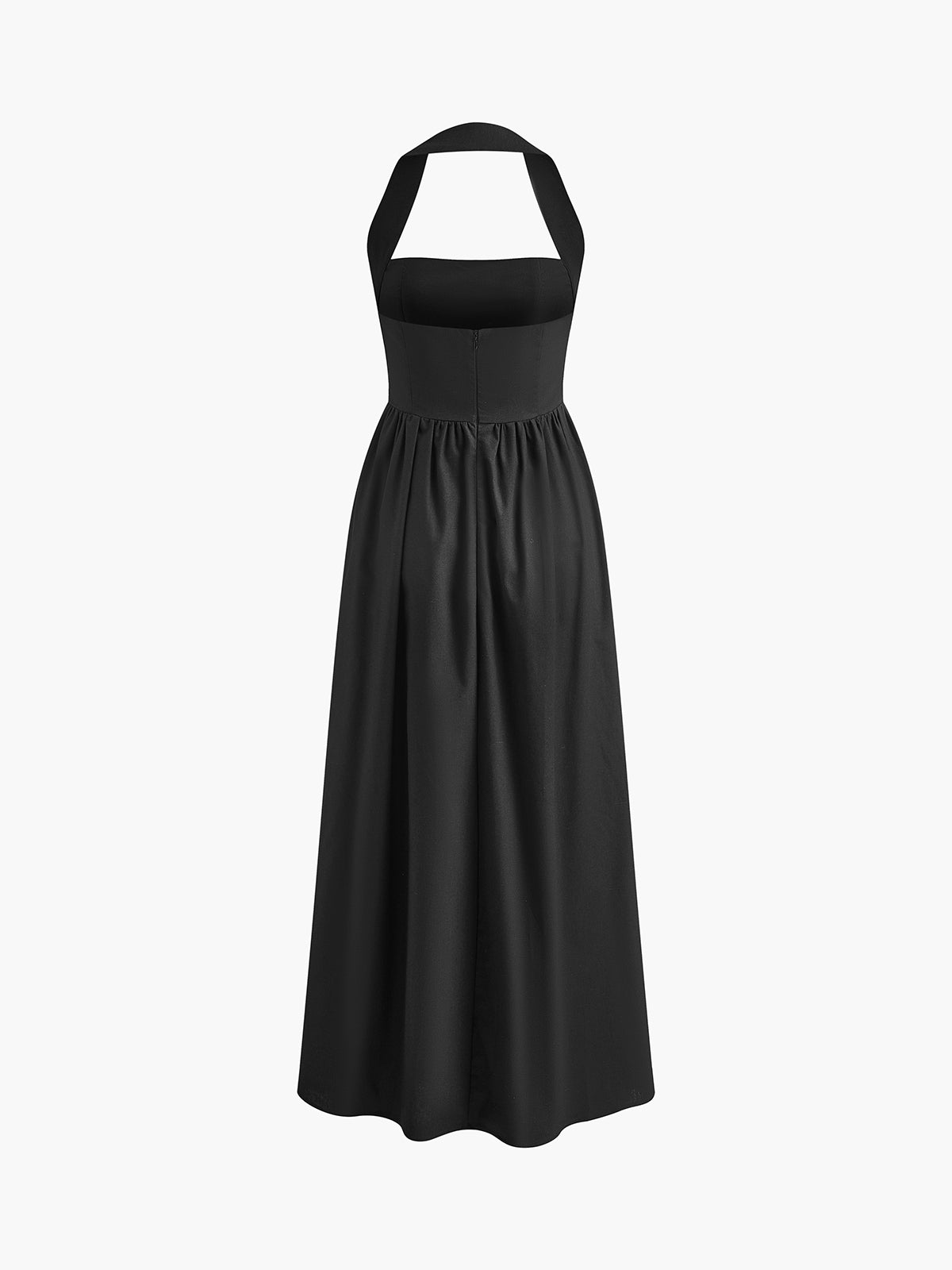 Vestido Halter Elegante – Silueta A-Line