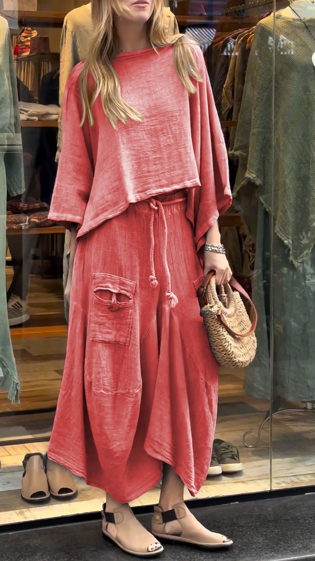 Conjunto Dos Piezas Mujer – Top y Pantalón Relaxed con Bolsillos y Cordón Ajustable-81991-ac36d614-8c6c-4e5c-bbba-b543a807e7d5