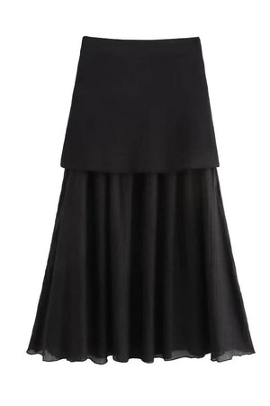 Conjunto Sofisticado Top y Falda Midi