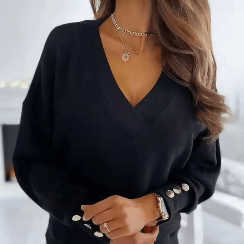 Suéter Chic con Cuello en V