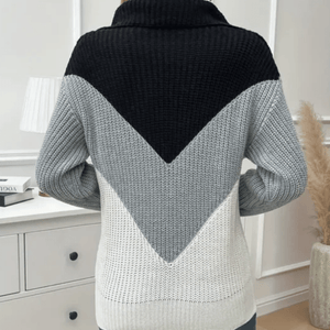 Suéter Chic con Diseño Chevron