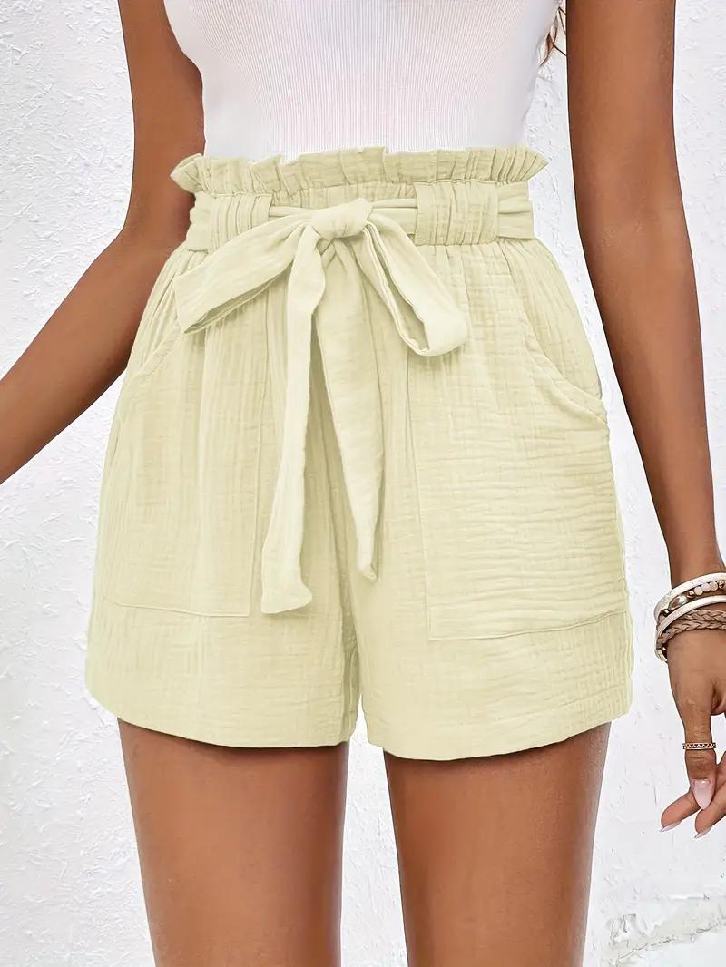 Shorts de Cintura Alta con Cinturón