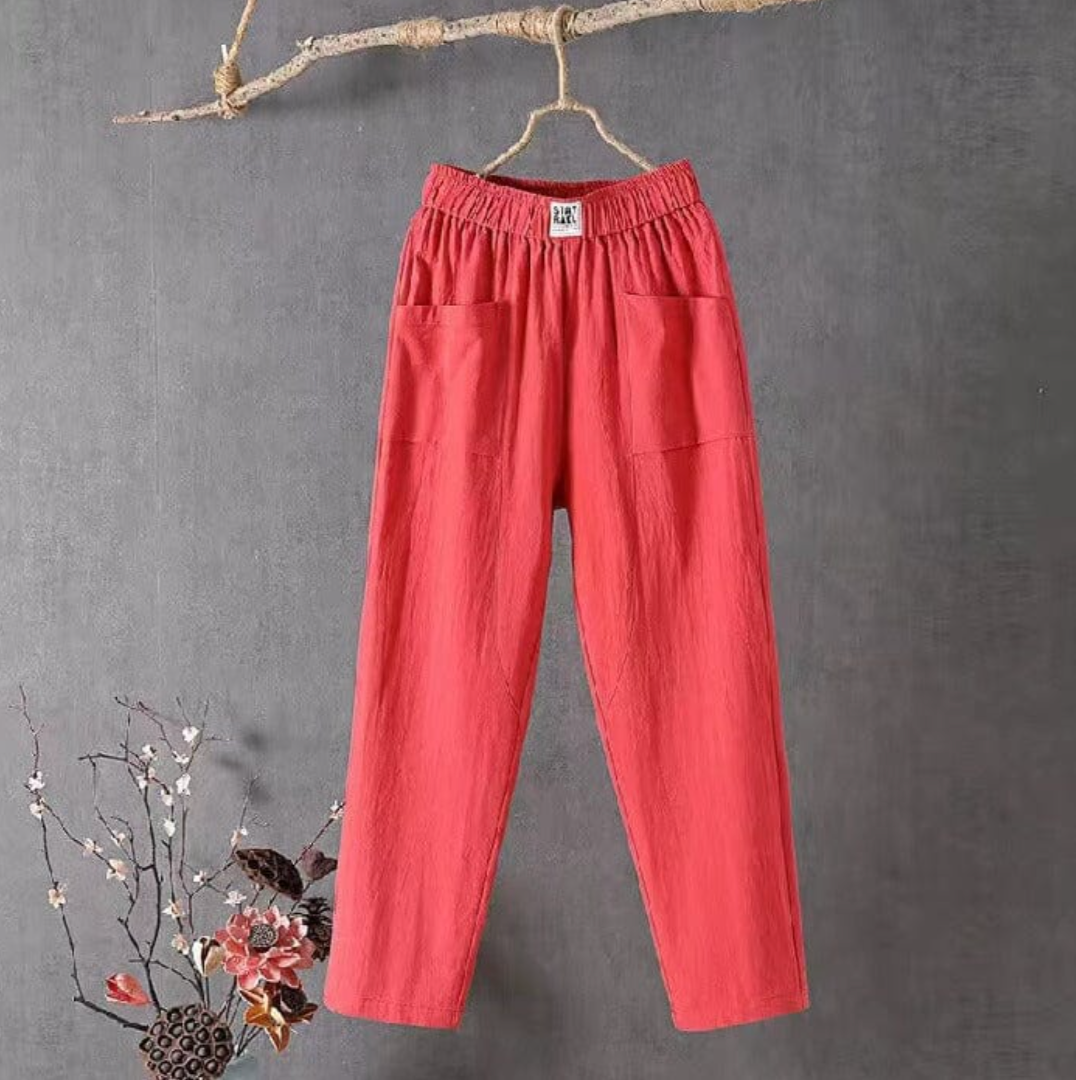 Pantalones Casual con Cintura Elástica
