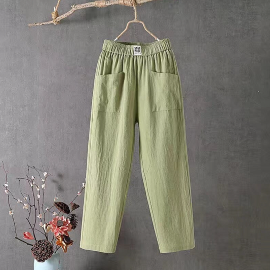 Pantalones Casual con Cintura Elástica