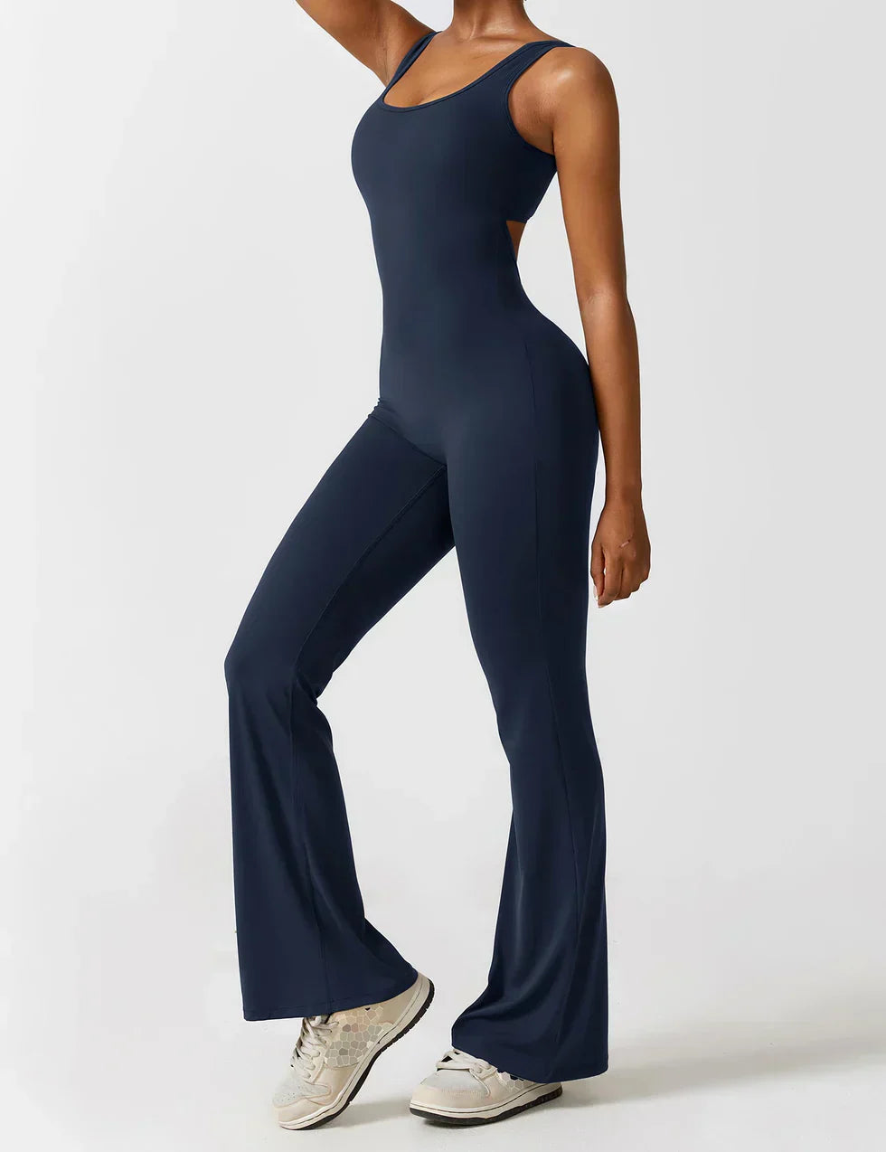 Mono Ajustado Sin Mangas para Mujer – Espalda Abierta, Pierna Acampanada, Elástico-83507-dd50cfa3-f925-4eae-a889-56d1f129a939